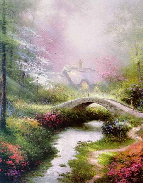 Thomas Kinkade Brookside Hideaway